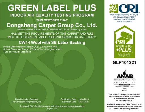Green Label Plus by CRI Green Label Plus by CRI